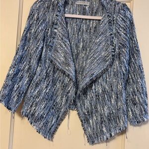 Bagatelle Blue and Black Textured Blazer